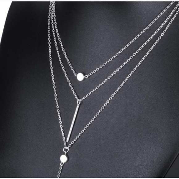 🌟SALE🌟Dainty Boho 3 Layer Chain Necklace - Picture 2 of 2